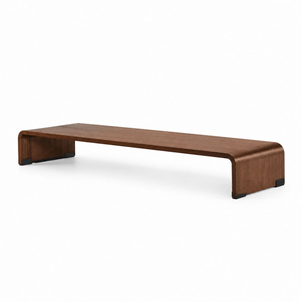 TV-Aufsatz Nussbaumfurnier Braun Rechteckig 110 x 30 x 14 cm