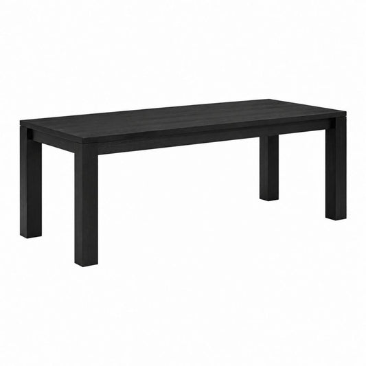 Esstisch Schwarz MDF rechteckig 140 x 80 x 75 cm